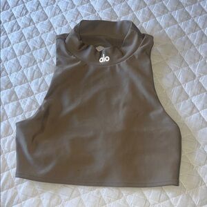 ALO Yoga Women's Tan Crop Top